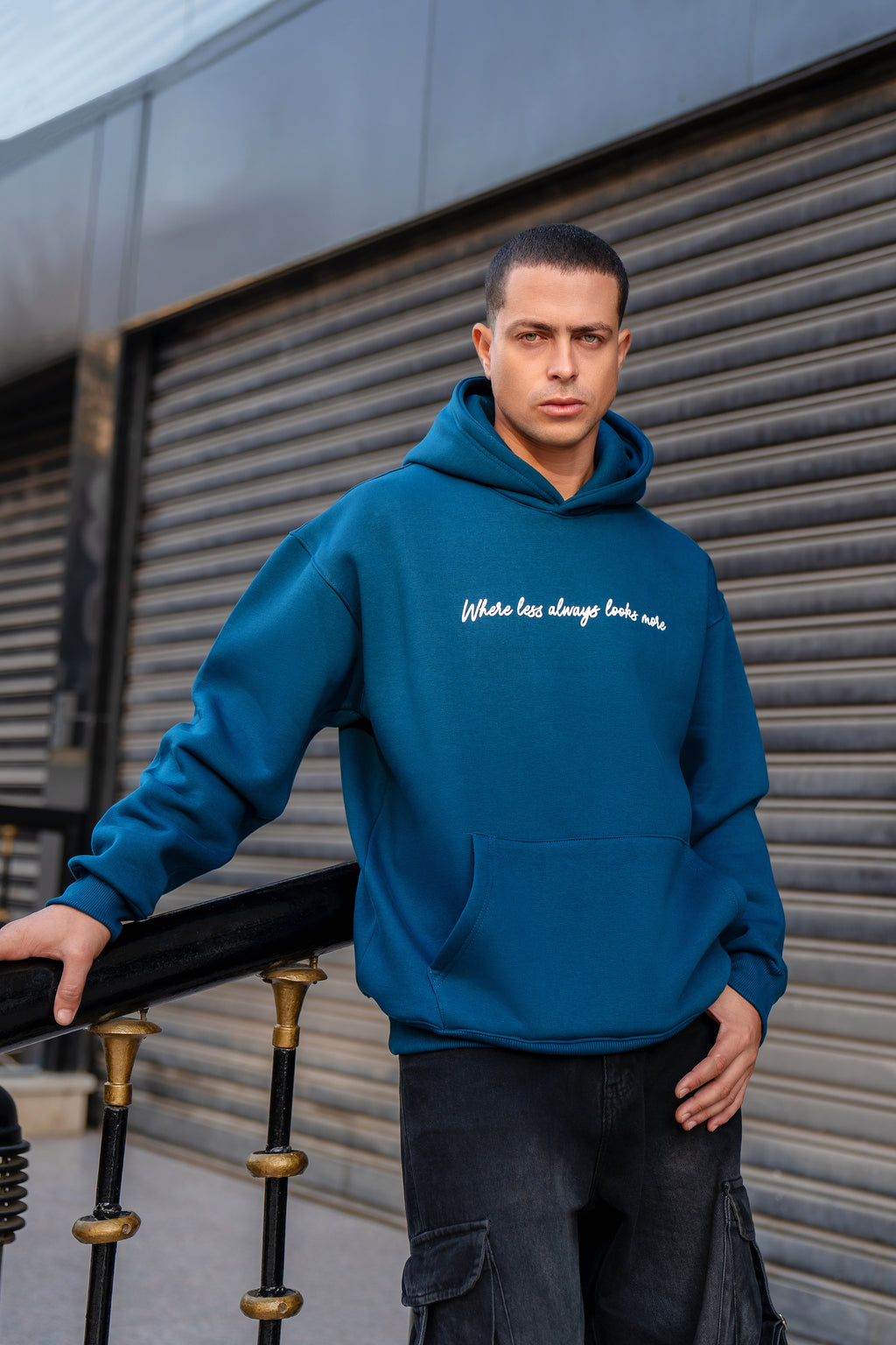 Navy Blue Oversized Hoodie