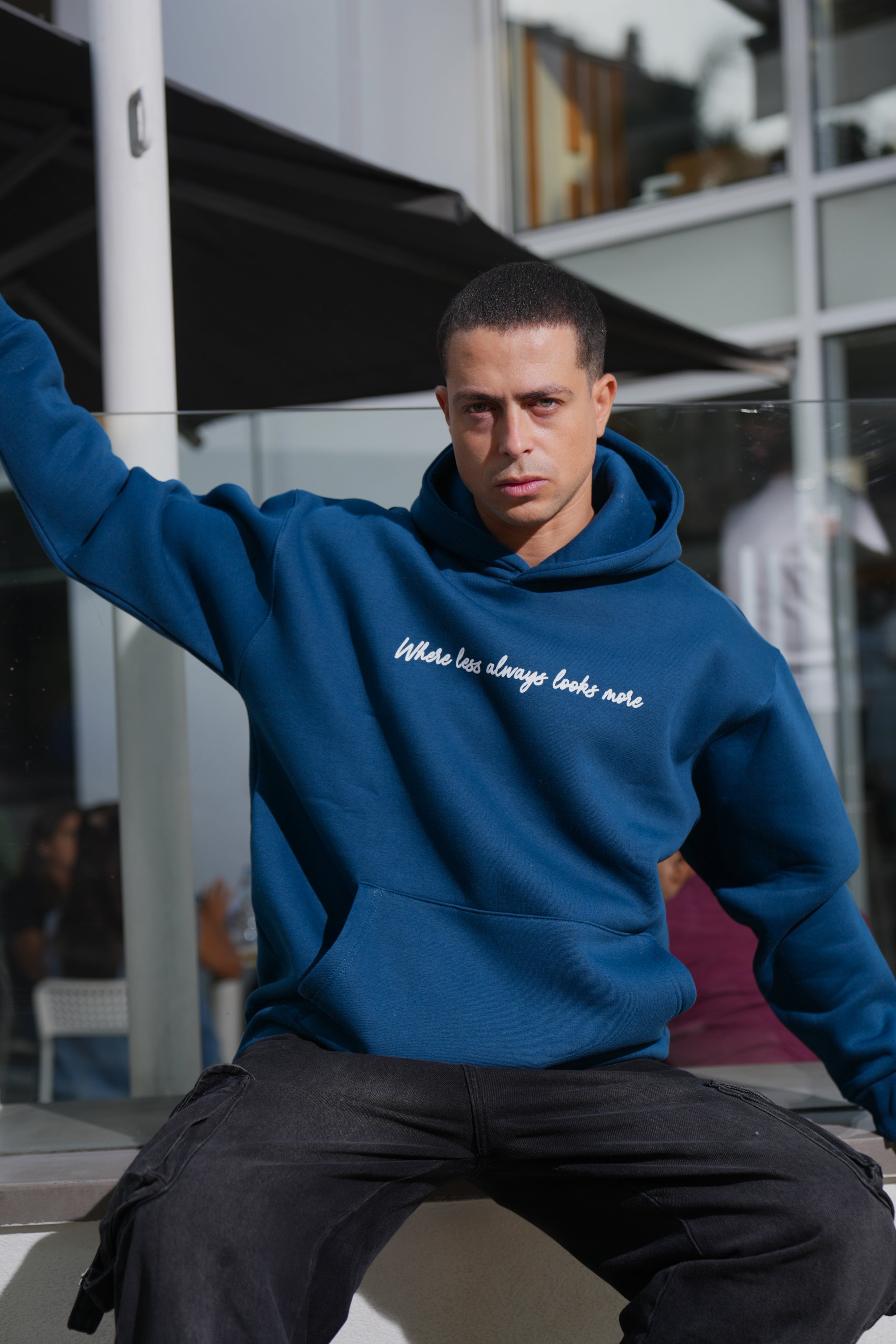 Navy Blue Oversized Hoodie