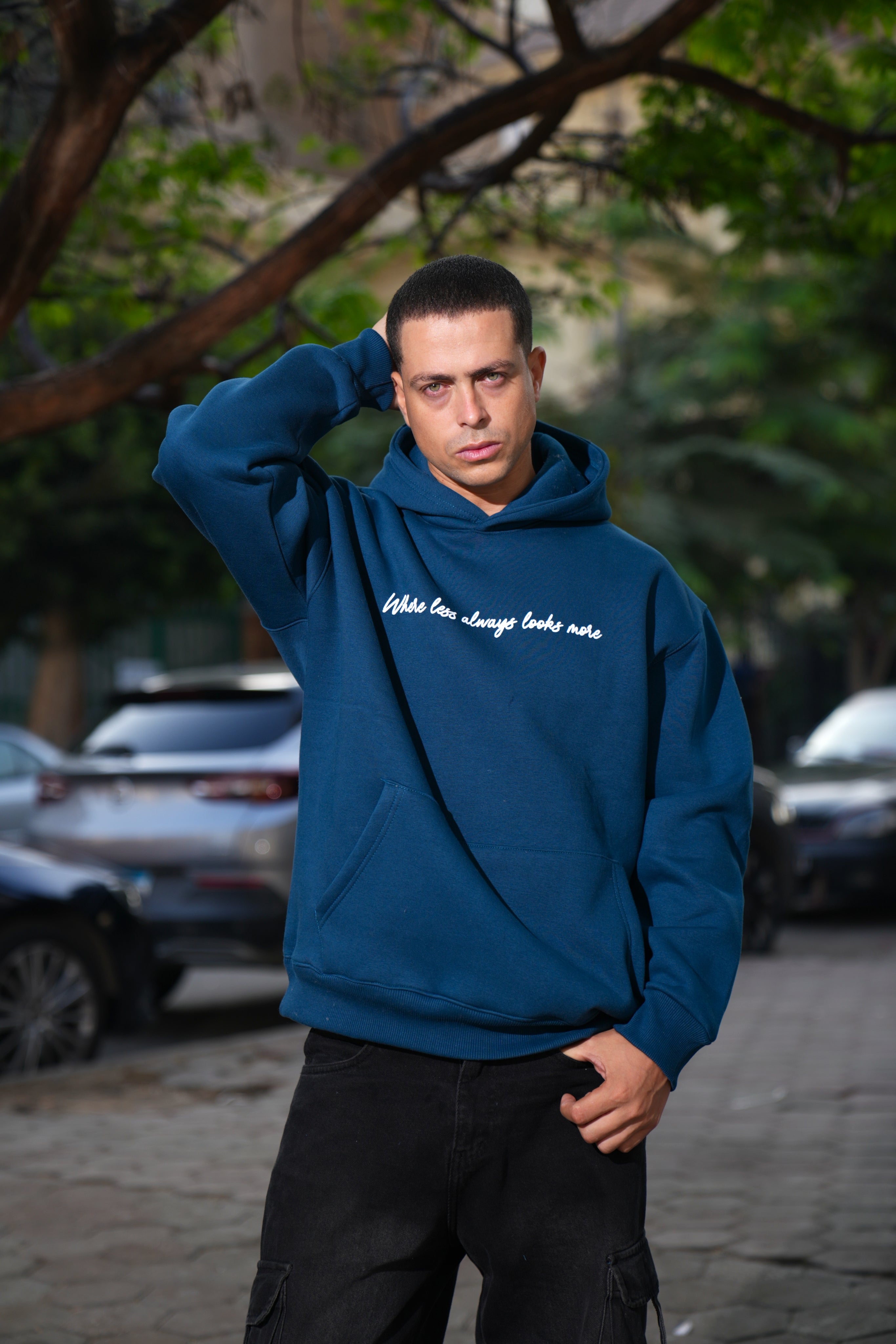 Navy Blue Oversized Hoodie