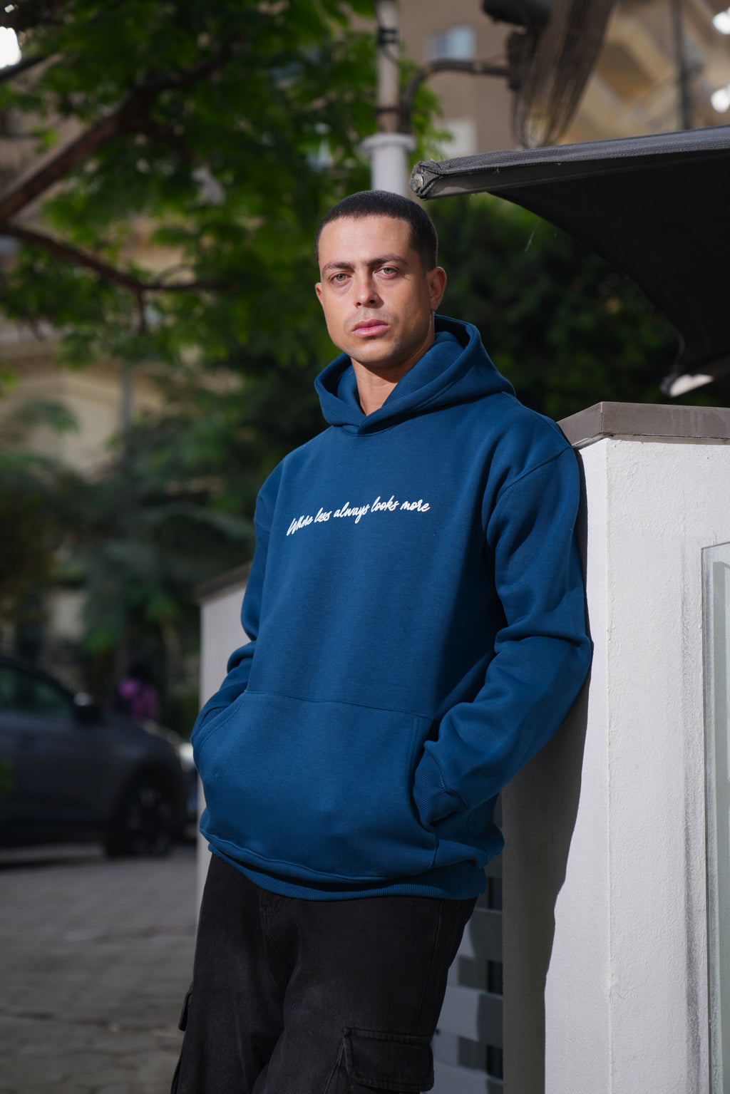 Navy Blue Oversized Hoodie