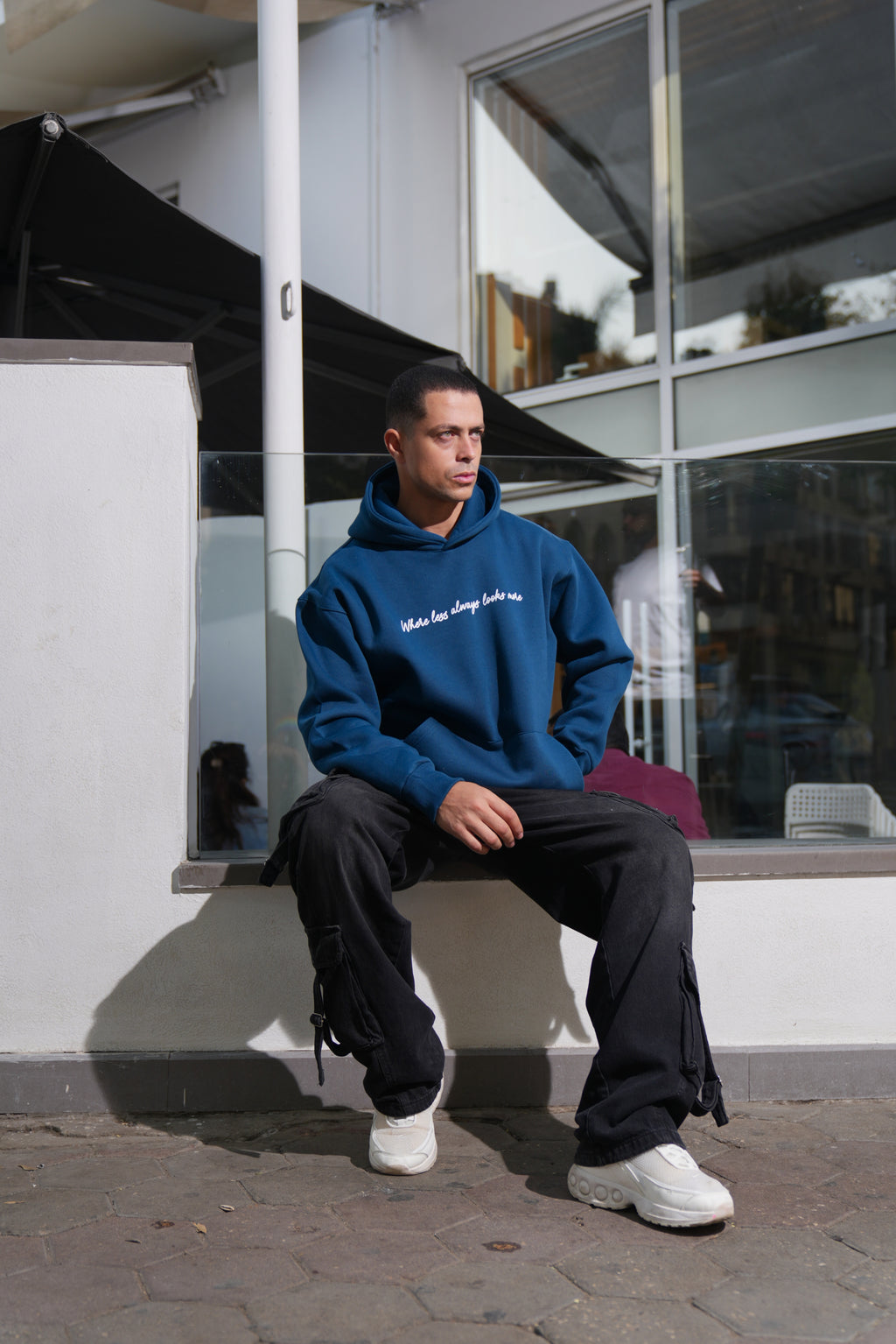 Navy Blue Oversized Hoodie